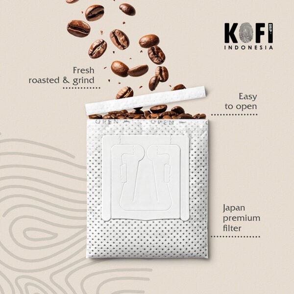 Kopi Drip Gayo Wine 100% Arabika - Single Origin Isi 8 Drip Bag