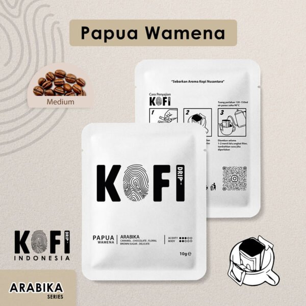 Kopi Drip Papua Wamena 100% Arabika – Single Origin 10g