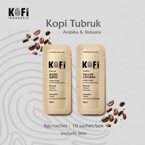 Kopi Drip Aceh Gayo 100% Robusta - Single Origin Isi 8 Drip Bag