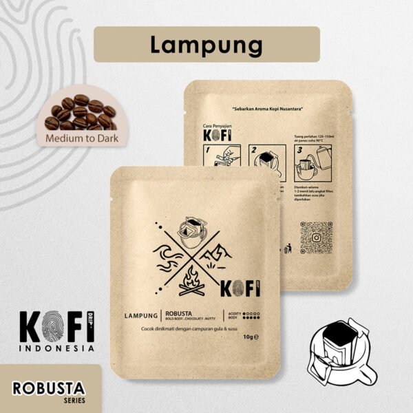 Kopi Drip Lampung 100% Robusta – Single Origin 10g