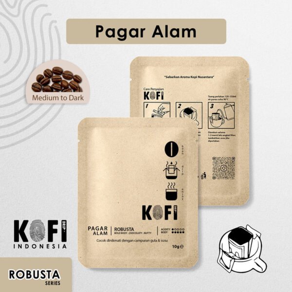Kopi Drip Pagar Alam 100% Robusta – Single Origin 10g
