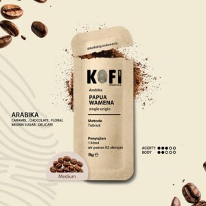 Kopi Tubruk Papua Wamena 100% Arabica – Single Origin Sachet 8g